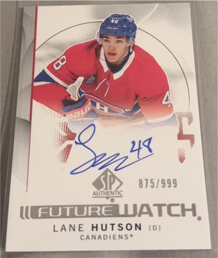 2024-25 SP Authentic Future Watch #FW Lane Hutson — front