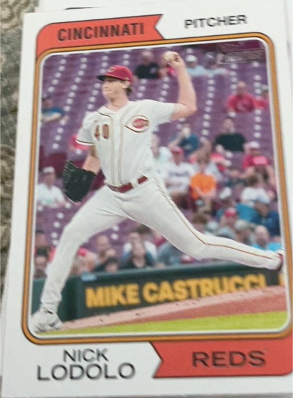 2023 Topps Heritage #248 Nick Lodolo — front