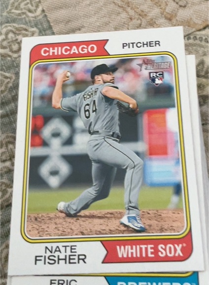 2023 Topps Heritage #352 Nate Fisher — front