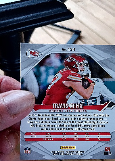 2024 Panini Phoenix #134 Travis Kelce — back