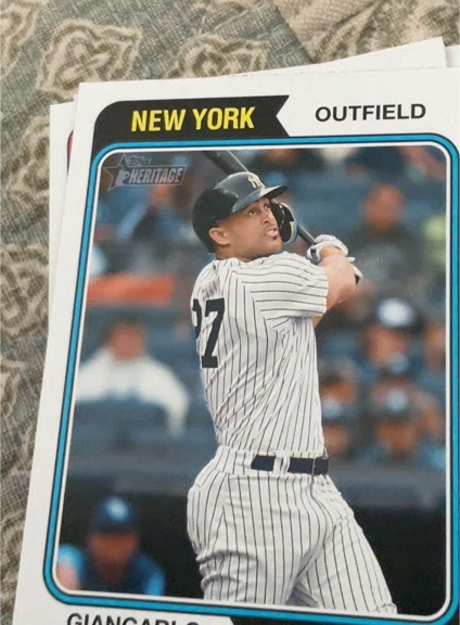 2023 Topps Heritage #81 Giancarlo Stanton — front
