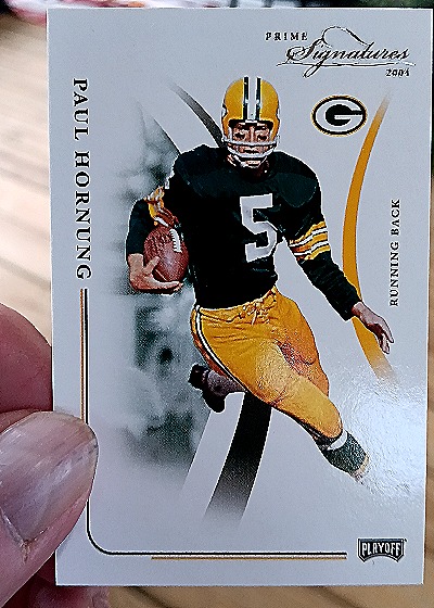 2004 Playoff Prime Signatures #39 Paul Hornung — front