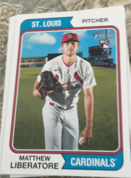 2023 Topps Heritage #365 Matthew Liberatore — front