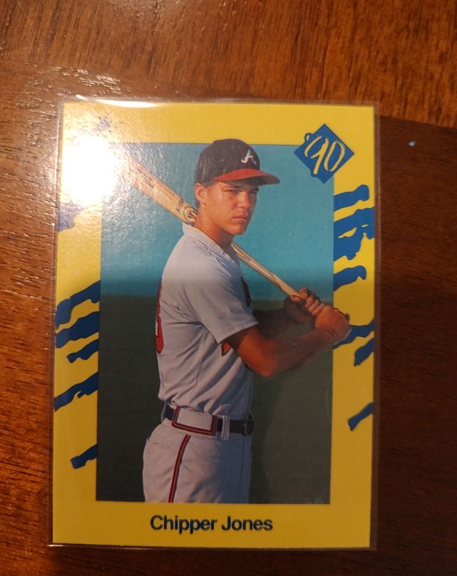 1990 Classic Yellow #T92 Chipper Jones Rookie Card — front