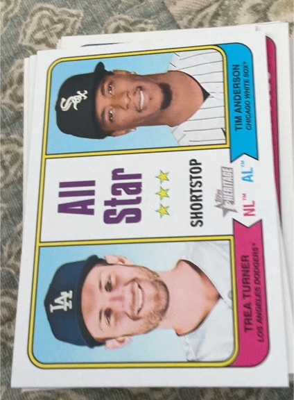 2023 Topps Heritage #335 Trea Turner / Tim Anderson — front
