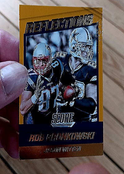 2016 Panini Score Reflections #2 Rob Gronkowski Jason Witten — front