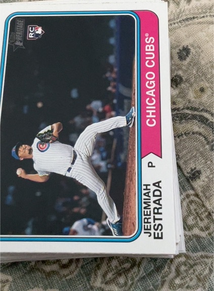 2023 Topps Heritage #RC Jeremiah Estrada — front