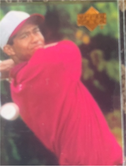 1997 Upper Deck Tiger Woods Golf Card — front