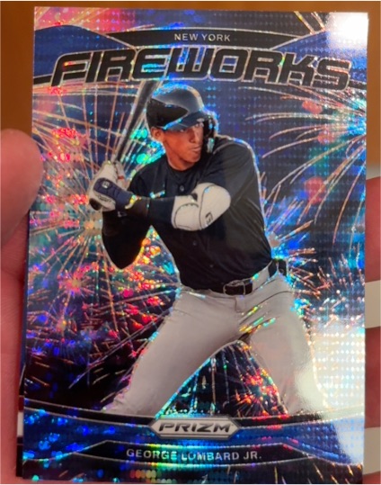 2025 Panini Prizm #5 George Lombard Jr. Fireworks — front
