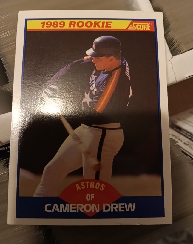 1989 Score #643 Cameron Drew — front