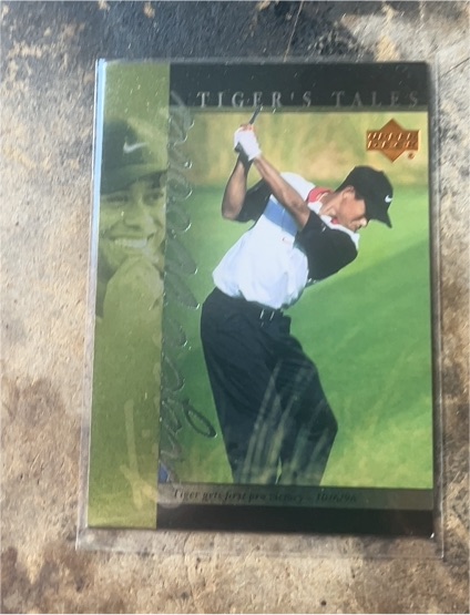 2001 Upper Deck Tiger's Tales #TT13 Tiger Woods — front