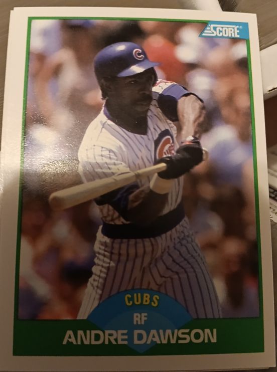 1989 Score #2 Andre Dawson — front