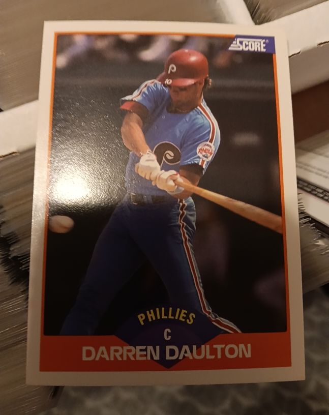 1989 Score #413 Darren Daulton — front