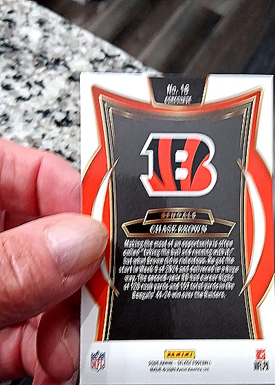 2024 Panini Select #18 Chase Brown — back