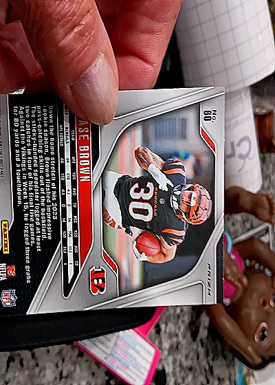 2024 Panini Prizm #60 Chase Brown — back