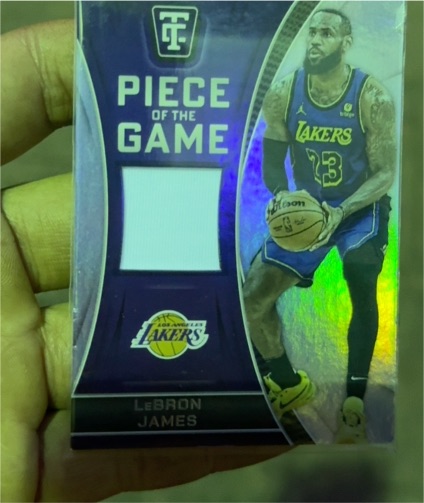 2024-25 Panini Totally Certified Piece of the Game #POG-LBJ LeBron James — front