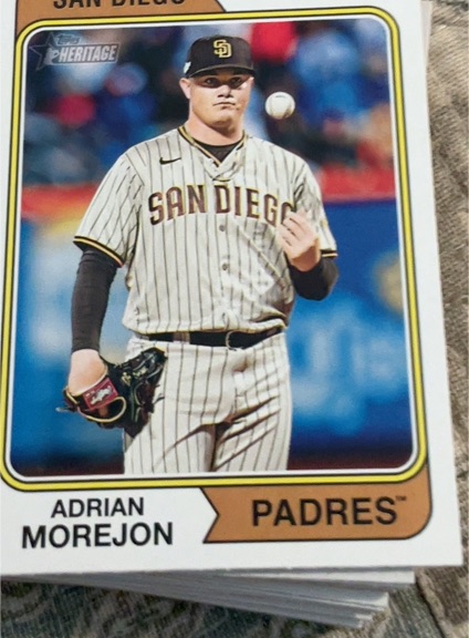 2023 Topps Heritage #163 Adrian Morejon — front