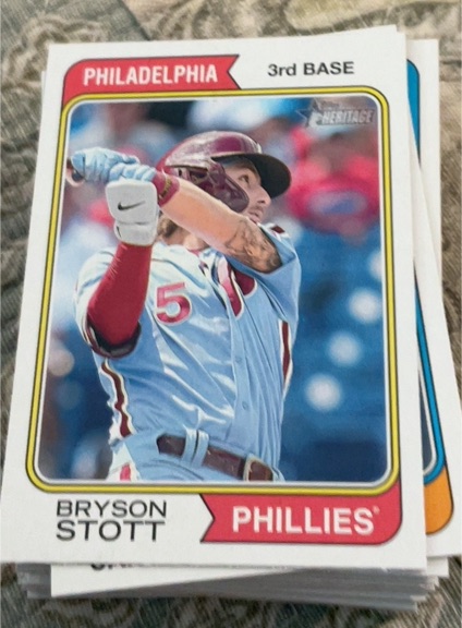 2023 Topps Heritage #243 Bryson Stott — front