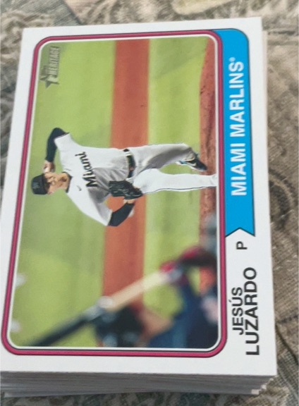 2023 Topps Heritage #114 Jesús Luzardo — front