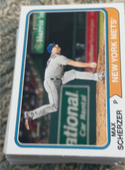 2023 Topps Heritage #80 Max Scherzer — front