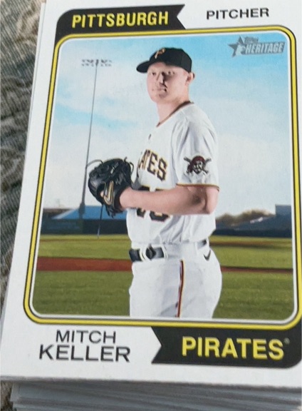 2023 Topps Heritage #220 Mitch Keller — front