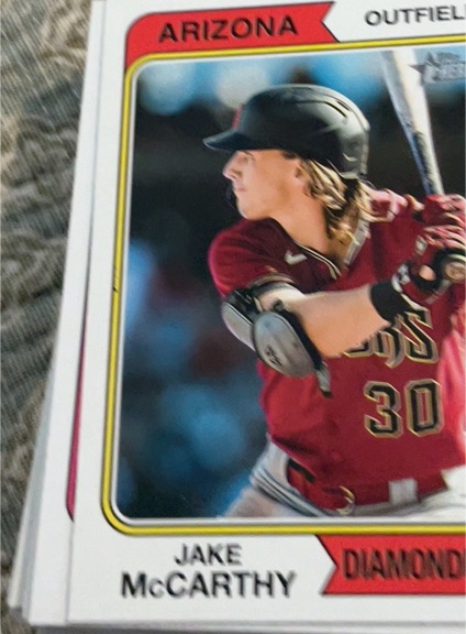 2023 Topps Heritage High Number #469 Jake McCarthy — front