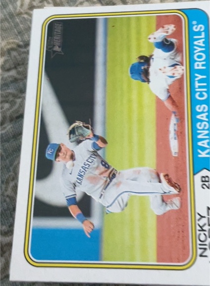 2023 Topps Heritage #236 Nicky Lopez — front