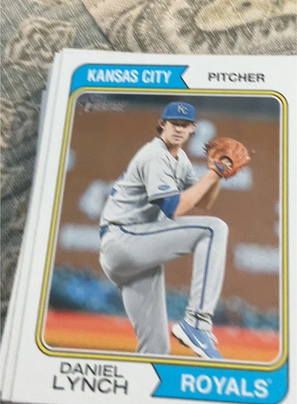 2023 Topps Heritage #159 Daniel Lynch — front