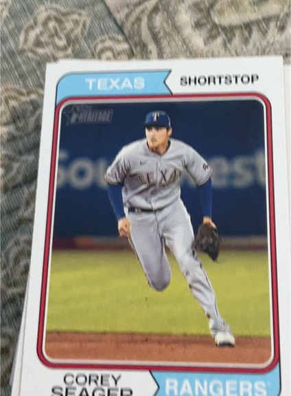 2023 Topps Heritage #22 Corey Seager — front