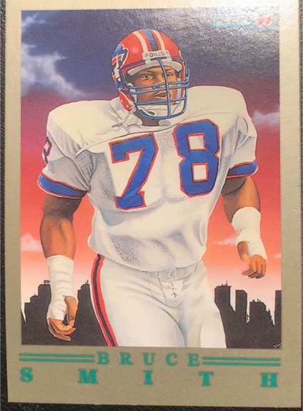 1991 Fleer #8 Bruce Smith Pro-Visions — front