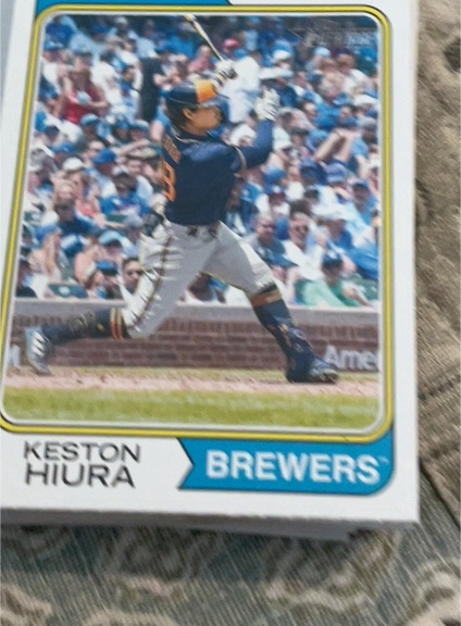2023 Topps Heritage #239 Keston Hiura — front