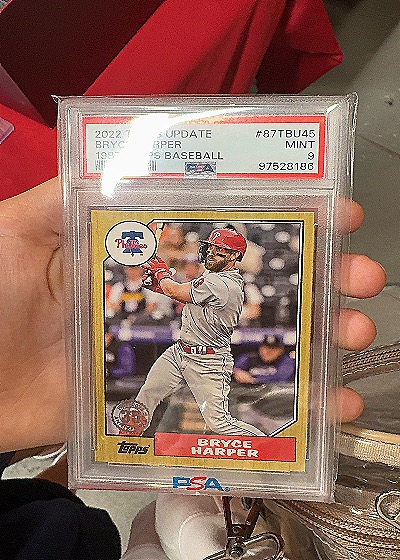 2022 Topps Update 1987 Baseball #87TBU-45 Bryce Harper — front
