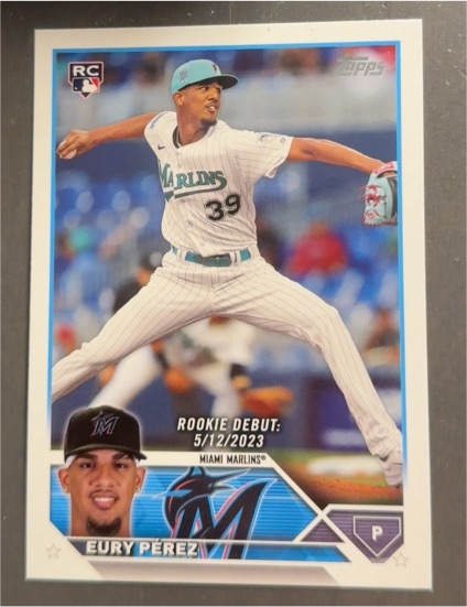 2023 Topps Update #US317 Eury Pérez — front