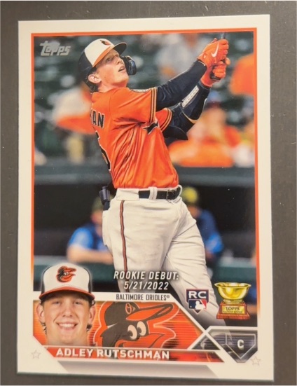 2023 Topps Update #US180 Adley Rutschman Rookie Debut — front