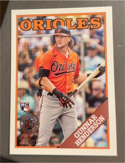 2023 Topps Update 35th Anniversary #88US-9 Gunnar Henderson — front