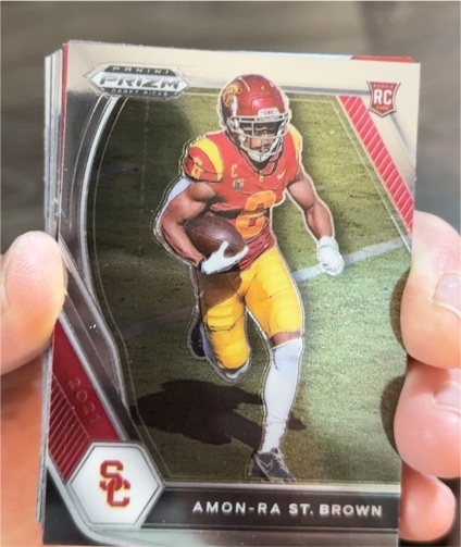 2021 Panini Prizm Draft Picks #133 Amon-Ra St. Brown Rookie Card — front