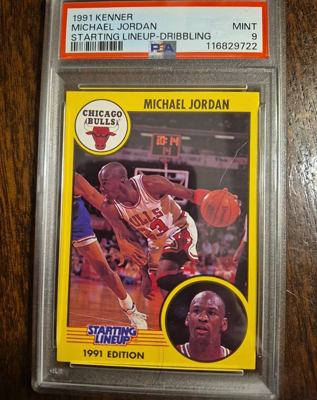 1991 Kenner Starting Lineup #Dribbling Michael Jordan — front