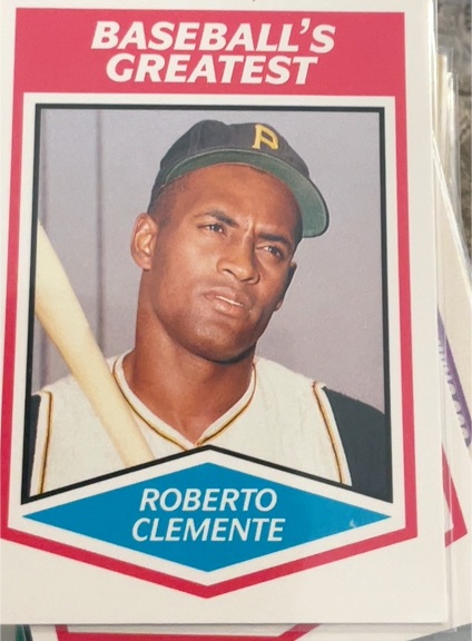 1989 CMC Baseball's Greatest #1 Roberto Clemente — front