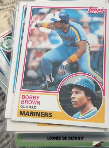 1983 Topps #287 Bobby Brown — front