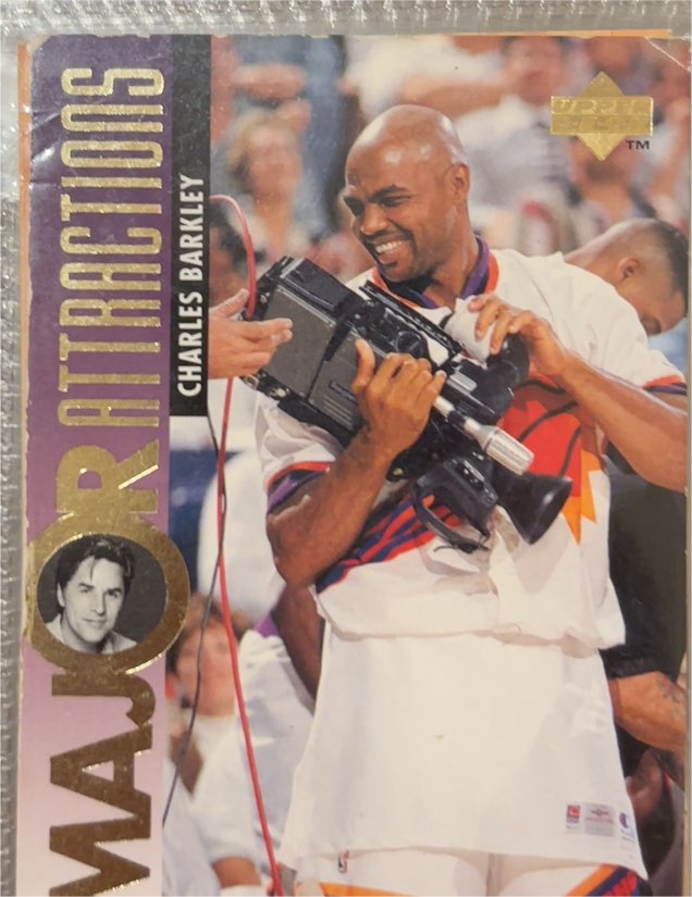 1995-96 Upper Deck Major Attractions #342 Charles Barkley / Don Johnson — front