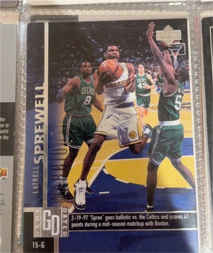 1997-98 Upper Deck #42 Latrell Sprewell — front