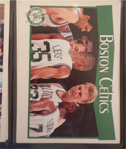 1991-92 Hoops #275 Larry Bird Boston Celtics — front