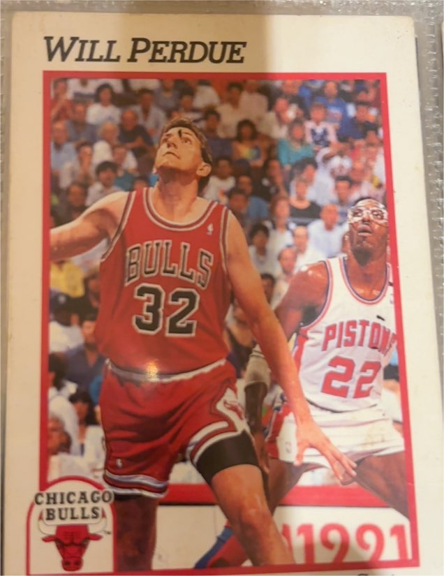 1991-92 Hoops #345 Will Perdue — front