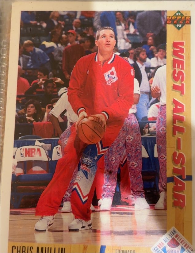 1991-92 Upper Deck #60 Chris Mullin West All-Star — front