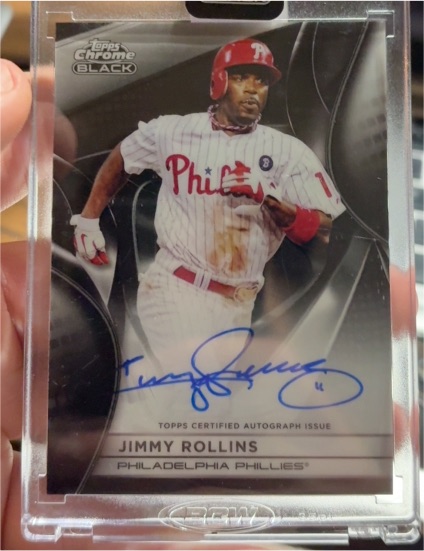 2025 Topps Chrome Black #CBA-JRO Jimmy Rollins — front