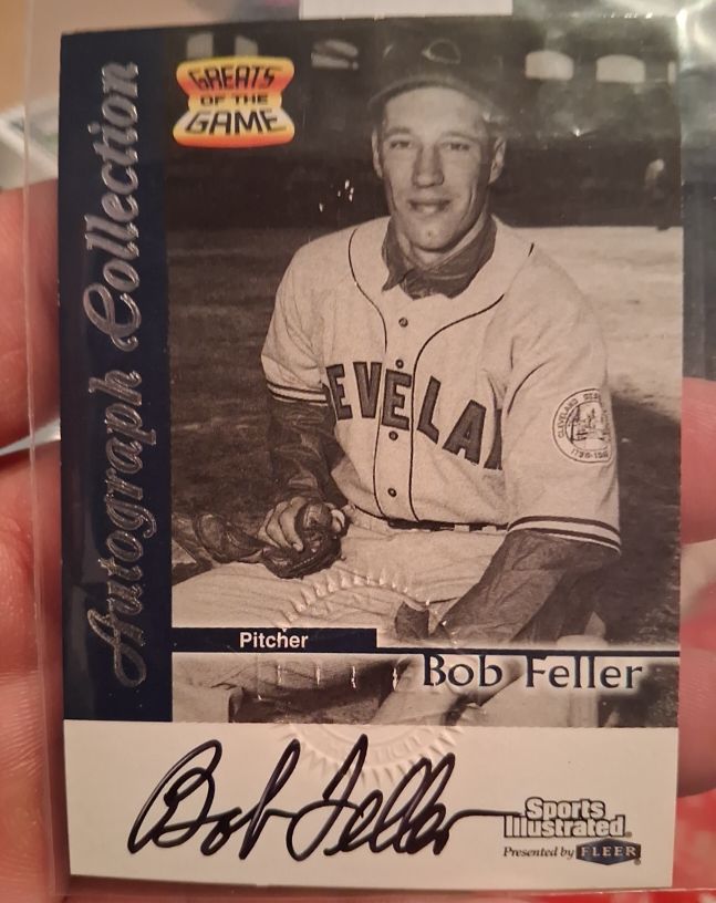 1999 Fleer Sports Illustrated Greats of the Game # Bob Feller — front