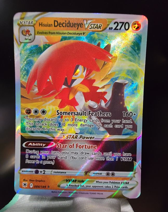 2022 Pokemon TCG Astral Radiance #084 Hisuian Decidueye VSTAR — front
