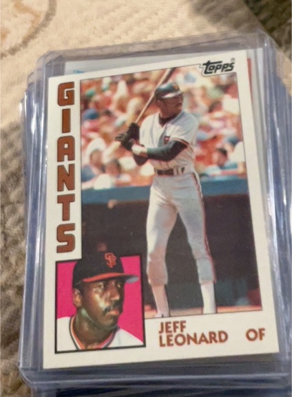 1984 Topps #748 Jeff Leonard — front