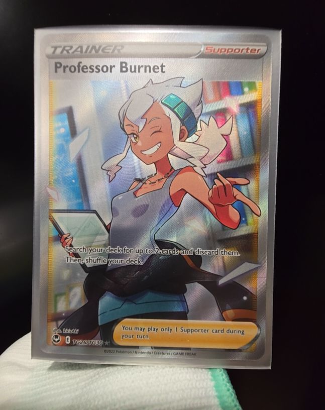 2022 Pokémon Sword & Shield Silver Tempest #TG26/TG30 Professor Burnet — front