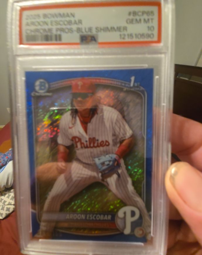 2025 Bowman Chrome Prospects #BCP-65 Aroon Escobar — front
